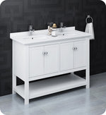 Fresca Manchester Traditional Double Sink Bathroom Cabinet w/ Top & Sinks