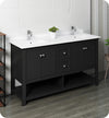 Fresca Manchester Traditional Double Sink Bathroom Cabinet w/ Top & Sinks