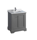 Fresca Windsor Textured Traditional Bathroom Cabinet w/ Top & Sink