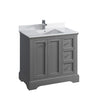 Fresca Windsor Textured Traditional Bathroom Cabinet w/ Top & Sink