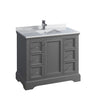 Fresca Windsor Textured Traditional Bathroom Cabinet w/ Top & Sink