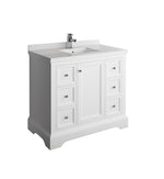 Fresca Windsor Textured Traditional Bathroom Cabinet w/ Top & Sink