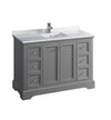 Fresca Windsor Textured Traditional Bathroom Cabinet w/ Top & Sink