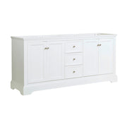 Fresca Windsor 72`` Traditional Double Sink Bathroom Cabinet