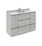 Fresca Formosa 47" Floor Standing Modern Bathroom Cabinet in Ash