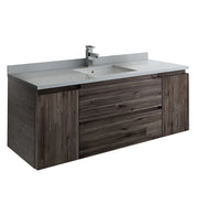 Fresca Formosa 53`` Wall Hung Modern Bathroom Cabinet