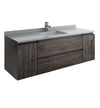 Fresca Formosa Wall Hung Single Sink Modern Bathroom Cabinet w/ Top & Sink