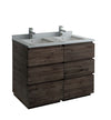 Fresca Formosa Floor Standing Double Sink Modern Bathroom Cabinet