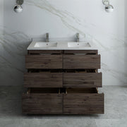Fresca Formosa Floor Standing Double Sink Modern Bathroom Cabinet