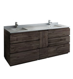 Fresca Formosa Floor Standing Double Sink Modern Bathroom Cabinet w/ Top & Sinks