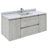 Fresca Formosa 48" Wall Hung Modern Bathroom Cabinet w/ Top & Sink in Ash