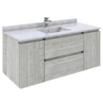 Fresca Formosa 48" Wall Hung Modern Bathroom Cabinet w/ Top & Sink in Ash