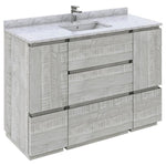 Fresca Formosa 48" Floor Standing Modern Bathroom Cabinet w/ Top & Sink in Ash