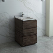 Fresca Formosa Floor Standing Modern Bathroom Cabinet w/ Top & Sink