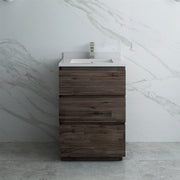 Fresca Formosa Floor Standing Modern Bathroom Cabinet w/ Top & Sink