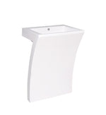 Fresca Quadro 23`` White Pedestal Sink