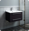 Fresca Lucera Wall Hung Modern Bathroom Cabinet w/ Top & Undermount Sink