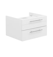 Fresca Lucera 24`` Wall Hung Vessel Sink Modern Bathroom Cabinet