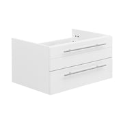 Fresca Lucera 30`` Wall Hung Undermount Sink Modern Bathroom Cabinet