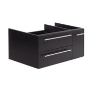 Fresca Lucera 36`` Wall Hung Undermount Sink Modern Bathroom Cabinet - Left Version