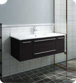 Fresca Lucera Wall Hung Modern Bathroom Cabinet w/ Top & Undermount Sink