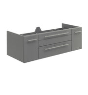 Fresca Lucera 48`` Wall Hung Double Undermount Sink Modern Bathroom Cabinet
