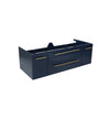 Fresca Lucera 48" Royal Blue Wall Hung Double Undermount Sink Modern Bathroom Cabinet