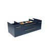 Fresca Lucera 48" Royal Blue Wall Hung Vessel Sink Modern Bathroom Cabinet