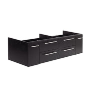 Fresca Lucera 60`` Wall Hung Double Undermount Sink Modern Bathroom Cabinet