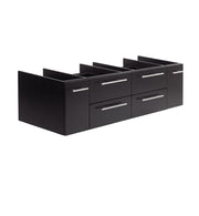 Fresca Lucera 60`` Wall Hung Single Vessel Sink Modern Bathroom Cabinet