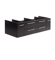 Fresca Lucera 60`` Wall Hung Double Vessel Sink Modern Bathroom Cabinet