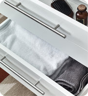 Fresca Lucera Wall Hung Modern Bathroom Cabinet w/ Top & Double Vessel Sinks