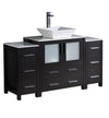 Fresca Torino Modern Bathroom Cabinets w/ Top & Vessel Sink