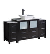 Fresca Torino Modern Bathroom Cabinets w/ Top & Vessel Sink