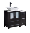 Fresca Torino Modern Bathroom Cabinets w/ Top & Vessel Sink