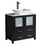 Fresca Torino Modern Bathroom Cabinet w/ Top & Vessel Sink