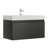 Fresca Mezzo Wall Hung Modern Bathroom Cabinet w/ Integrated Sink