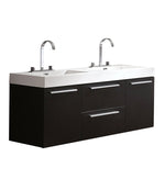 Fresca Opulento Modern Double Sink Bathroom Cabinet w/ Integrated Sinks