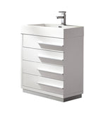 Fresca Livello Modern Bathroom Cabinet w/ Integrated Sink