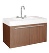 Fresca Vista 36" Teak Modern Bathroom Cabinet w/ Integrated Sink