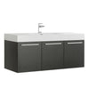 Fresca Vista Wall Hung Modern Bathroom Cabinet w/ Integrated Sink