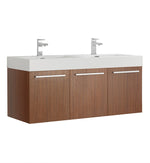 Fresca Vista Wall Hung Double Sink Modern Bathroom Cabinet w/ Integrated Sink