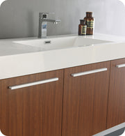 Fresca Vista Wall Hung Modern Bathroom Cabinet w/ Integrated Sink