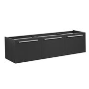 Fresca Vista 60`` Wall Hung Single Sink Modern Bathroom Cabinet