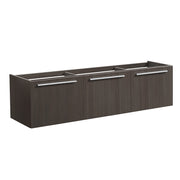 Fresca Vista 60`` Wall Hung Single Sink Modern Bathroom Cabinet