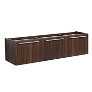 Fresca Vista 60`` Wall Hung Single Sink Modern Bathroom Cabinet