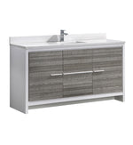 Fresca Allier Rio Single Sink Modern Bathroom Vanity w/ Top & Sink