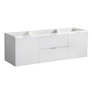 Fresca Valencia 48`` Wall Hung Single Sink Modern Bathroom Cabinet