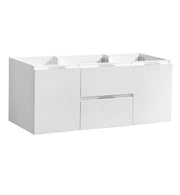 Fresca Valencia 48`` Wall Hung Double Sink Modern Bathroom Cabinet
