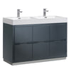 Fresca Valencia Free Standing Double Sink Modern Bathroom Vanity